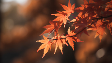 Maple leaves in autumn season. Autumn background with maple leaves.の素材