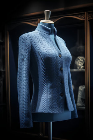 Fashion mannequin in a store window. 3d renderingの素材