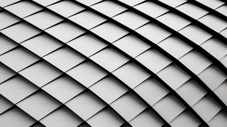 Abstract background of black and white geometric shapes. 3d render illustrationの素材