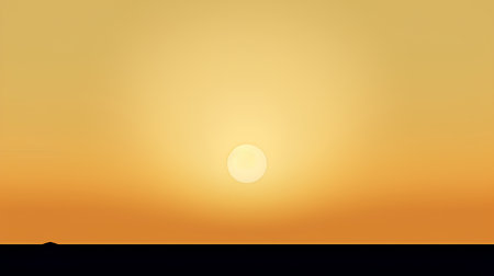 Sunset background with the sun. Vector illustration. Eps 10.の素材