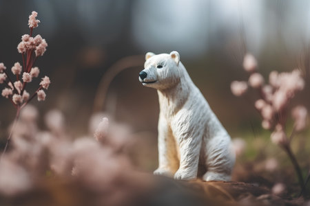 Polar bear (Ursus maritimus) on the north pole.の素材
