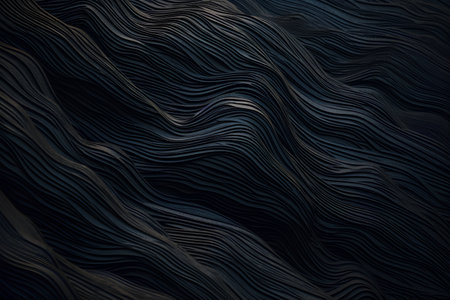 Abstract wavy background. 3d rendering, 3d illustration.の素材