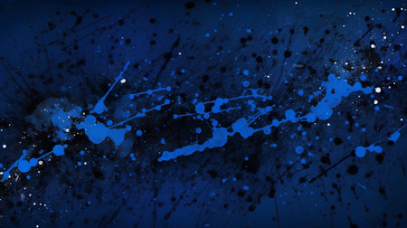 Abstract blue grunge background with splashes and blots. Vector illustration.の素材