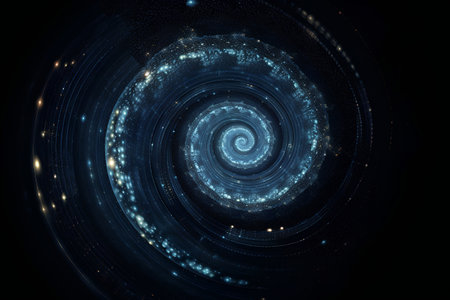 abstract fractal background a computer-generated 2D illustration, textureの素材