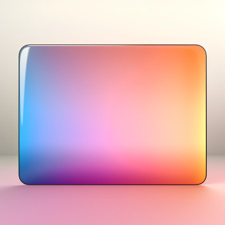 Abstract background with colorful glass cube. Vector illustration for your design.の素材
