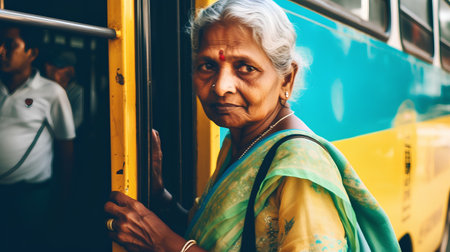 Portrait of unknowns Nepali people walking in the streets of Kathmandu in the afternoonの素材