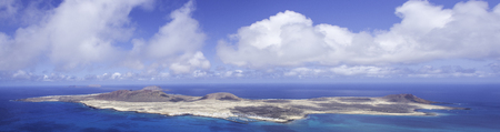 Volcanic Island La Graciosa / Lanzarote / Canary Islandsの写真素材