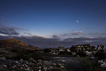 El Barranco de Tenegüime by night / Guatiza / Lanzarote / Canary Islands