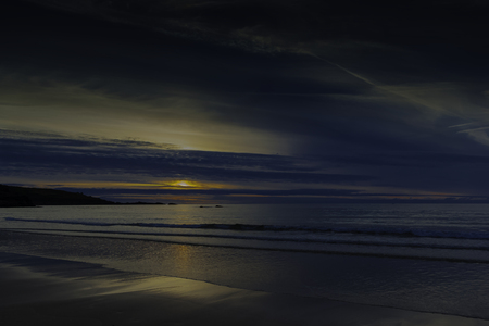 Sunset in Cornwall / St Ives / Cornwall / United Kingdomの写真素材