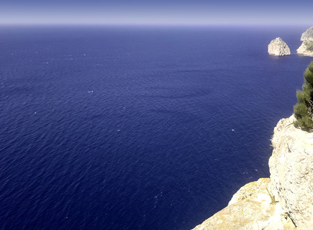 Mediterranean Sea - a view from Formentor - Majorca, Spainの写真素材
