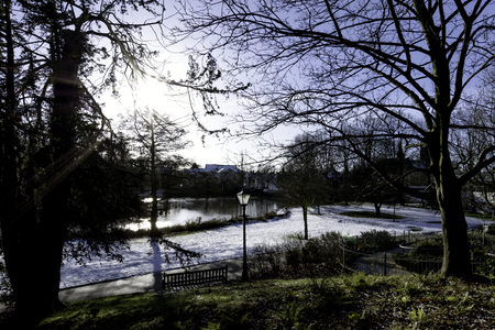 Winter in Royal Leamington Spa - Pump Room / Jephson Gardens, Royal Leamington Spa, Warwickshire, United Kingdomの写真素材