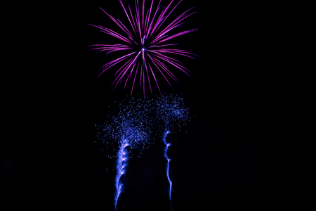 Fireworks night show in London, United Kingdomの写真素材