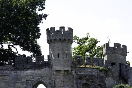 Warwick Castle - Mound in Warwick,  Warwickshire, United Kingdomのeditorial素材