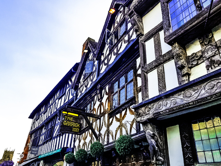 Vintage architecture of Stratford-upon-Avon, Warwickshire, United Kingdomのeditorial素材