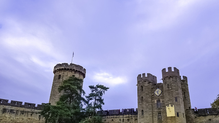 Warwick Castle in Warwick, Warwickshire, United Kingdomのeditorial素材