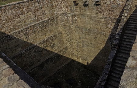 Abandoned ruins of Tughlaqabad Fort in New Delhi, India