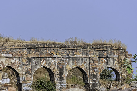Abandoned ruins of Tughlaqabad Fort in New Delhi, India