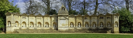 Temple of British Worthies in Stowe, Buckinghamshire, United Kingdomの写真素材