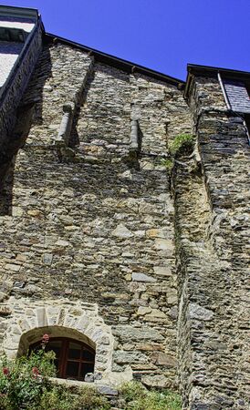 Vintage architecture of Old Town in Vitre (VitrÃ©), Brittany, France