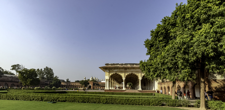 Diwan-I-Am or Hall of Public in the Agra Red Fort - Agra, Uttar Pradesh, Indiaのeditorial素材