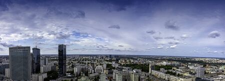 Panoramic view of Warsaw, Masovia, Poland