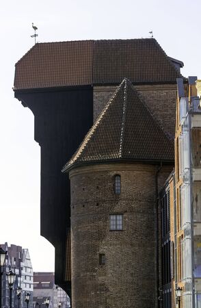 Crane (Zuraw) - famous building in Gdansk, Tricity, Pomerania, Poland