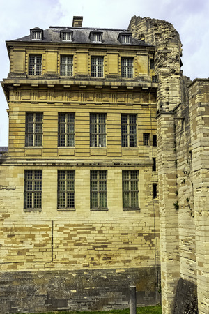 Chateau de Vincennes - massive 14th and 17th century French royal fortress in the town of Vincennes, Val-de-Marne, Franceのeditorial素材