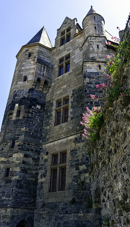 Chateau de Vitre -  medieval castle in the town of Vitre, Brittany, Franceのeditorial素材