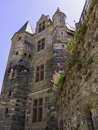 Chateau de Vitre -  medieval castle in the town of Vitre, Brittany, Franceのeditorial素材