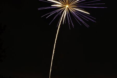 Fireworks display night in London, UK