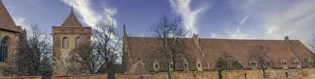 Castle of the Teutonic Order in Malbork - the largest castle in the world by land area in Malbork, Pomerania, Polandのeditorial素材