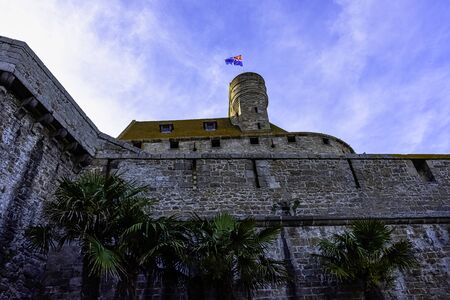 Saint-Malo City Walls in Saint-Malo, Brittany, France