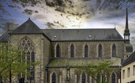 Chapel of the Brothers of La Mennais (Chapelle des Freres de La Mennais)  in Ploermel, Brittany, Franceの写真素材
