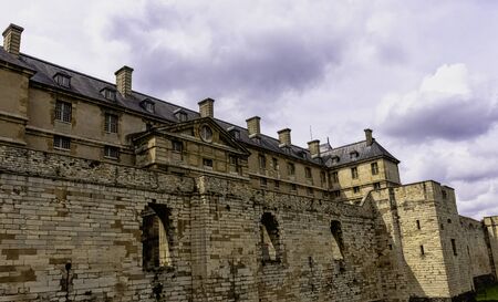 Chateau de Vincennes - massive 14th and 17th century French royal fortress in the town of Vincennes, Val-de-Marne, Franceのeditorial素材