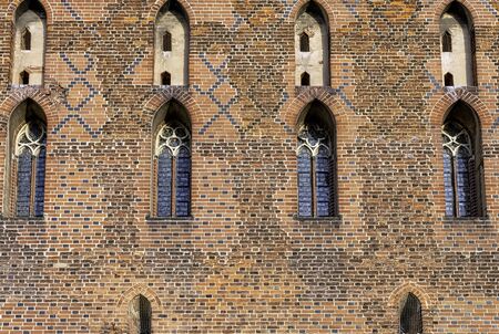 Castle of the Teutonic Order in Malbork - the largest castle in the world by land area in Malbork, Pomerania, Polandのeditorial素材