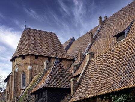 Castle of the Teutonic Order in Malbork - the largest castle in the world by land area in Malbork,...