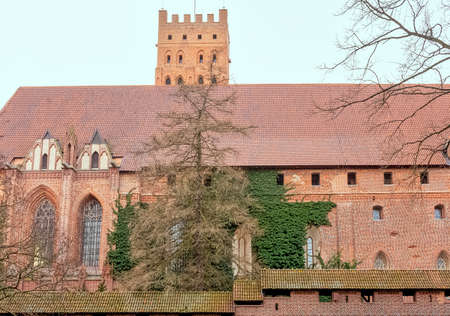 Castle of the Teutonic Order in Malbork - the largest castle in the world by land area in Malbork,...