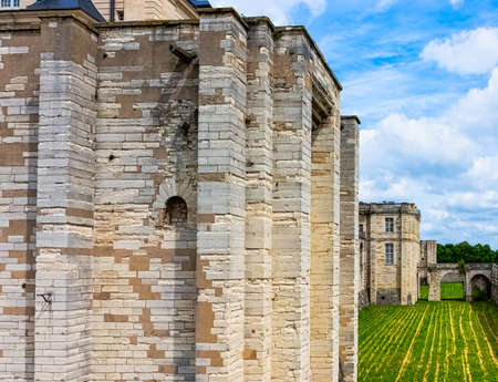 Chateau de Vincennes - massive 14th and 17th century French royal fortress in the town of Vincennes, Val-de-Marne, Franceのeditorial素材