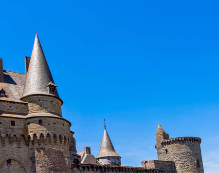 Chateau de Vitre -  medieval castle in the town of Vitre, Brittany, Franceのeditorial素材