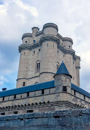 Chateau de Vincennes - massive 14th and 17th century French royal fortress in the town of Vincennes, Val-de-Marne, Franceのeditorial素材