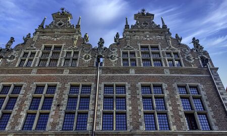Vintage architecture of Old Town in Gdansk, Tricity, Pomerania, Poland