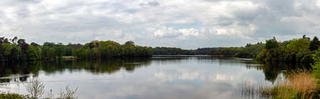Virginia Water Lake in Windsor Great Park, United Kingdomの写真素材