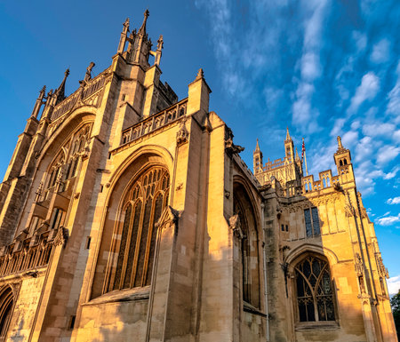 Gloucester Cathedral, formally the Cathedral Church of St Peter and the Holy and Indivisible Trinity in Gloucester, Gloucestershire, United Kingdomのeditorial素材