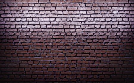 Glossy red brick wall texture. 3d renderingの写真素材