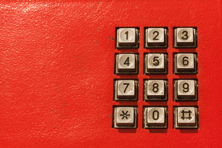 old telephone keypad