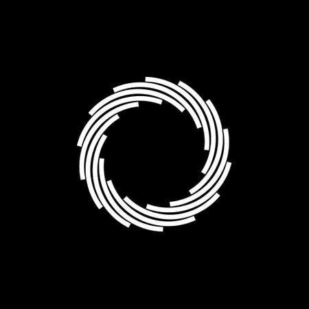 unique spiral tech templateのイラスト素材