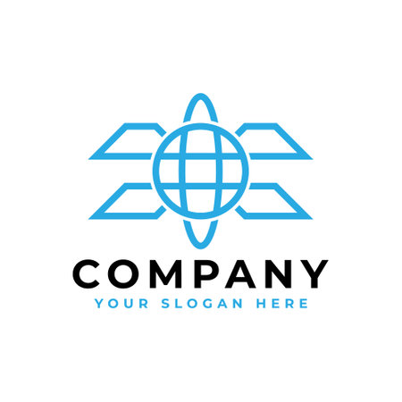 turtle globe logo. unique combination of turtle and globe vector logo templateのイラスト素材