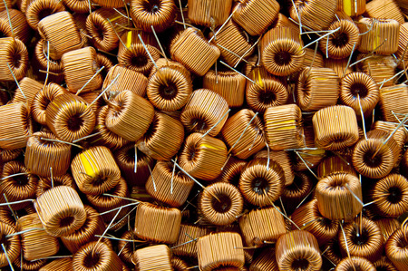 Copper coilの写真素材