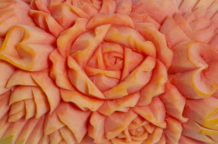 Papaya Fruits carving の写真素材