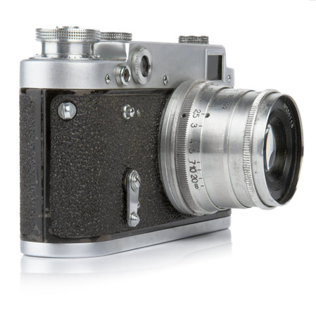 An old fashioned, Russian 35mm camera.